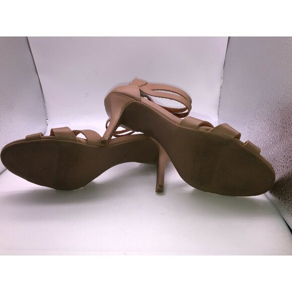 BCBGeneration Womens Size 9.5? Ankle Strap Open Toe Heels Stiletto Sandals - Picture 7 of 7